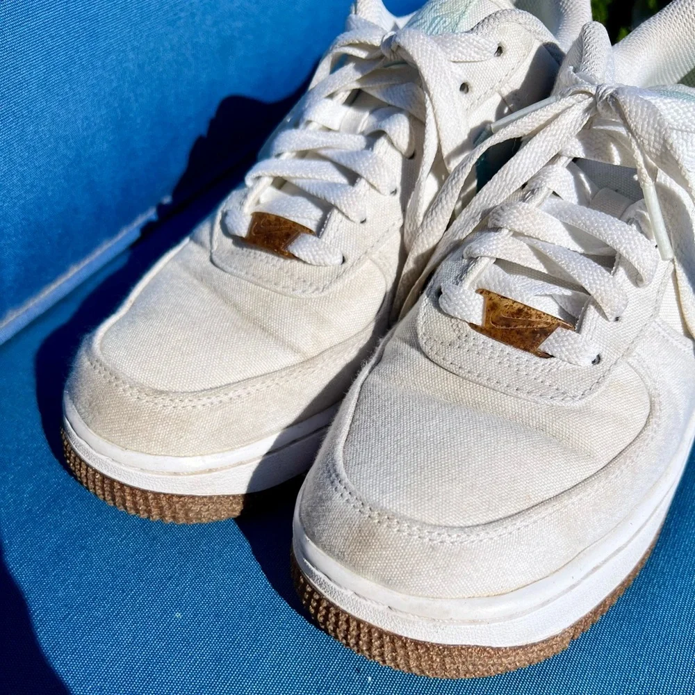 Nike Air Force 1 “Fig. 1 Indigo” Canvas Sneakers CZ0269-100 - Picture 10 of 13